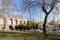 Valens Aqueduct, located in the old part of Istanbul Constantinople on the boulevard of Ataturk. The aqueduct is one of the symb