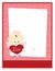 Valentine Baby Angel 8. 5x11 Template