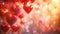 Valentine background sparkling lights. Valentine Hearts Abstract Pink Background. St.Valentine\'s Day effect