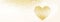 Valentine banners with hearts and golden glittering background - Facebook cover, -vector