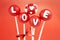 Valentine cake pops