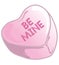 Valentine candies pink