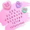 Valentine candy alphabet and candy hearts for customizing with your own text