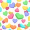 Valentine candy hearts pattern