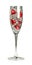 Valentine champagne glass