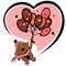 Valentine chocolate bear