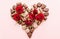 Valentine Chocolates Arranged in Heart Shape
