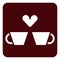 Valentine coffee date, icon