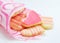 Valentine cookies in the shape of heart