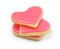 Valentine cookies in the shape of heart