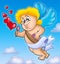 Valentine Cupid with bubble maker