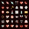 Valentine, Dating, love and romance flat icon