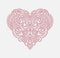 Valentine day Beautiful thin line ornamental heart