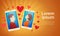 Valentine Day Gift Card Holiday Couple Love Cell Smart Phone Social Network Communication