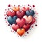 valentine day heart element love happy celebration pink template generative Ai