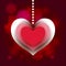 Valentine Day heart label love background