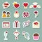 Valentine day love icons