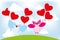 Valentine day lovely owls greeting card
