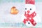 Valentine decoration,snowman and heart