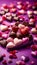 valentine design. chocolate and hearts. background for a smartphone screen saver. love and romantic