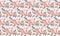 Valentine elegant flower pattern background, with beautiful peach flower design