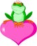 Valentine frog