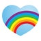 Valentine Gay Lesbian Rainbow Love Heart