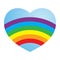 Valentine Gay Lesbian Rainbow Love Heart