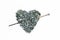 Valentine heart with arrow of screws, washers