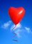 Valentine heart balloon