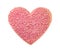 Valentine Heart Shaped Cookie with Sugar Sprinkles