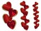 Valentine hearts fancy borders 3D-look