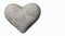 Valentine hearts from rocks background isolated - 3d rendering