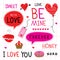 Valentine I Love You Sweetheart Cute Cartoon Vector