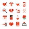 Valentine icons set