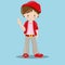 valentine kids brown boy red hat 05
