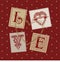 Valentine love card heart