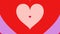 Valentine Love Heart infinite heart transition element background.