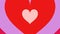 Valentine Love Heart infinite heart transition element background.