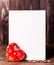 Valentine. Love. Valentine`s Day postcard. Love concept for mother`s day and valentine`s day. Happy Valentine`s day hearts on wood