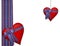 Valentine patriotic hearts