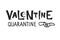 Valentine quarantine lettering with Face Mask. Sublimation print. Quarantine quote. Vector illustration for Valentines