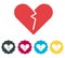 Valentine - Relationship - Heart Break Icon