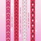 Valentine ribbon scrapbook 1