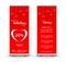 Valentine roll-up banner template