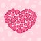 Valentine rose heart card