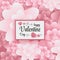 Valentine\\\'s Background Banner Flower with Pastel Pink Color for Beauty Brand Cosmetic Woman Product