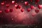 Valentine\\\'s background of a heartfelt greeting card. AI Generated