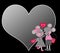 Valentine\'s Background - Two Gray Mice in Love