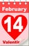 Valentine\'s calendar